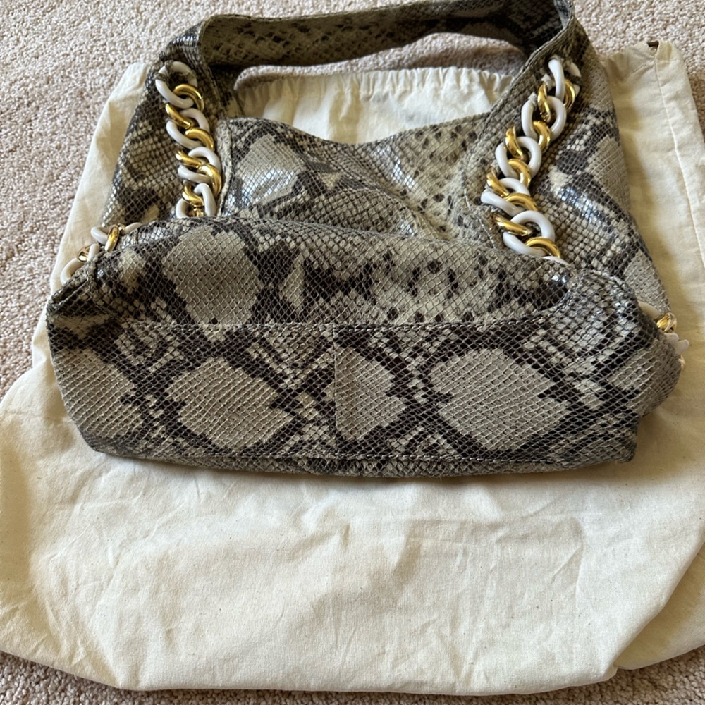 Michael Kors Python Embossed Chain Hobo - image 6